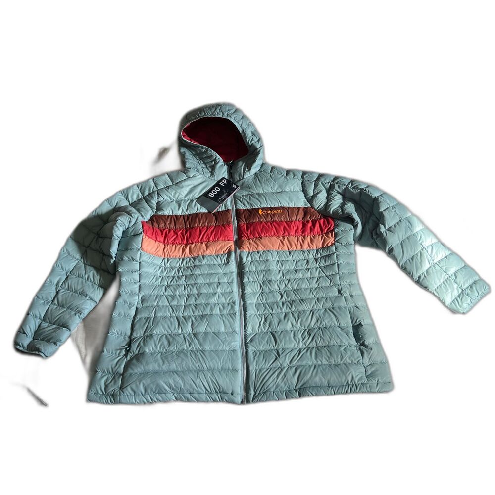Cotopaxi Puffer Jacket Womens 2X Fuego Hooded Down 800 FP Gorpcore Outdoor Snow